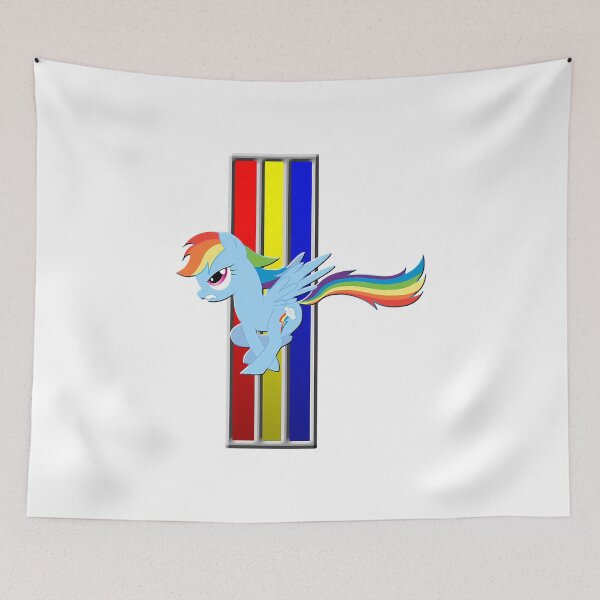 Item preview, mustang rainbow dash (logo) designed and sold by AndrewThomas9.