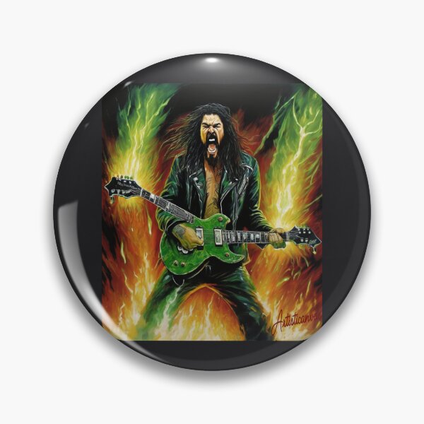Item preview, Green Thrash Fury – Metal Icon designed and sold by Artisticanvas.