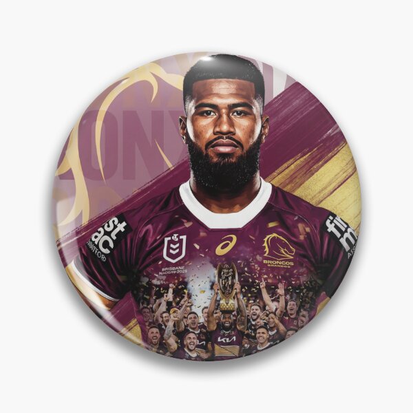 Item preview, Payne Haas Brisbane Broncos 2025 Premiers Tribute Poster designed and sold by Vibes To VIsual.