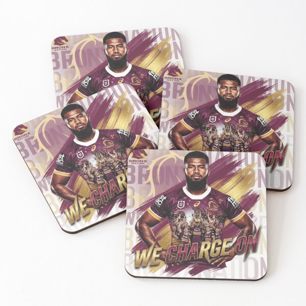 Item preview, Payne Haas Brisbane Broncos 2025 Premiers Tribute Poster designed and sold by Vibes To VIsual.