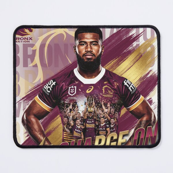 Item preview, Payne Haas Brisbane Broncos 2025 Premiers Tribute Poster designed and sold by Vibes To VIsual.