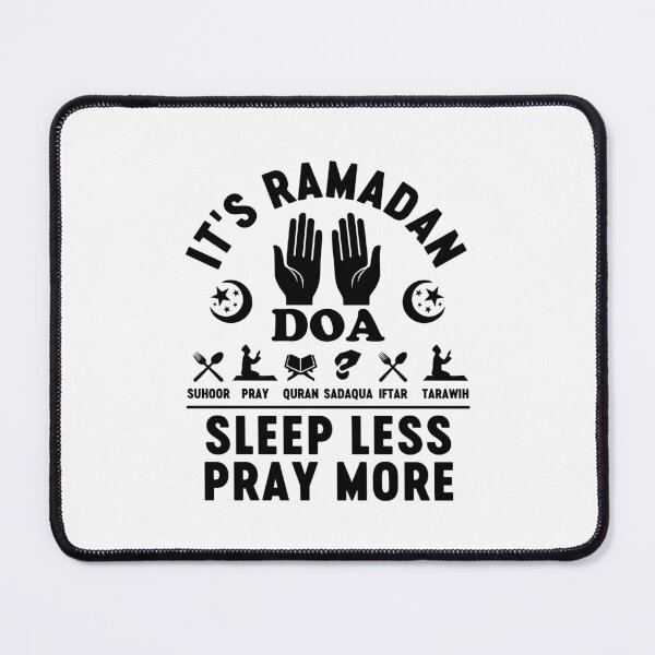 Item preview, It's Ramadan Sleep Less Pray More Funny Islamic Quote Praying Prayer Religious Ramadan Kareem designed and sold by gunaone-design.