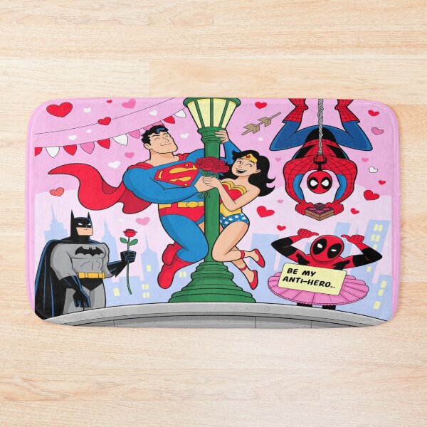 Item preview, Superhero Valentine's Romance | DC Marvel Crossover Fan Art designed and sold by Midnight Veil Designs.