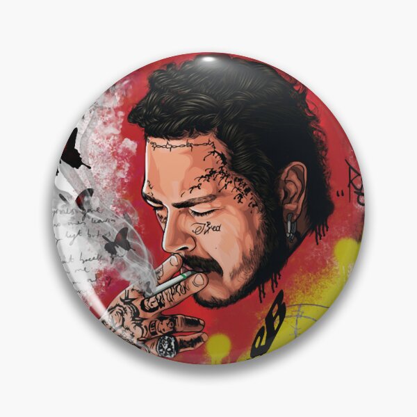 Item preview, Post Malone – Live Retro Rockstar Collage designed and sold by pevapaz.