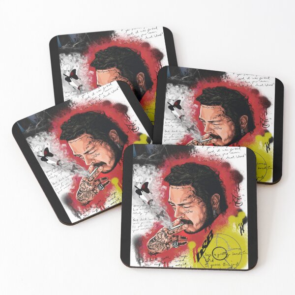 Item preview, Post Malone – Live Retro Rockstar Collage designed and sold by pevapaz.