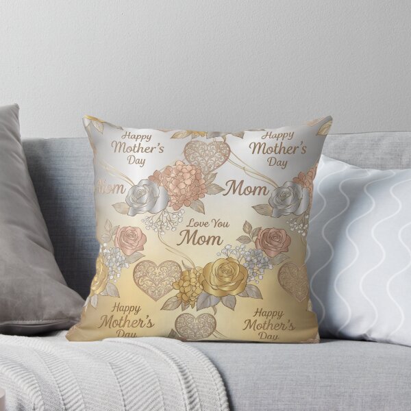 Item preview, Ornate Gold and Silver Mother's Day Hydrangea Pattern designed and sold by DGtaLrtcom.