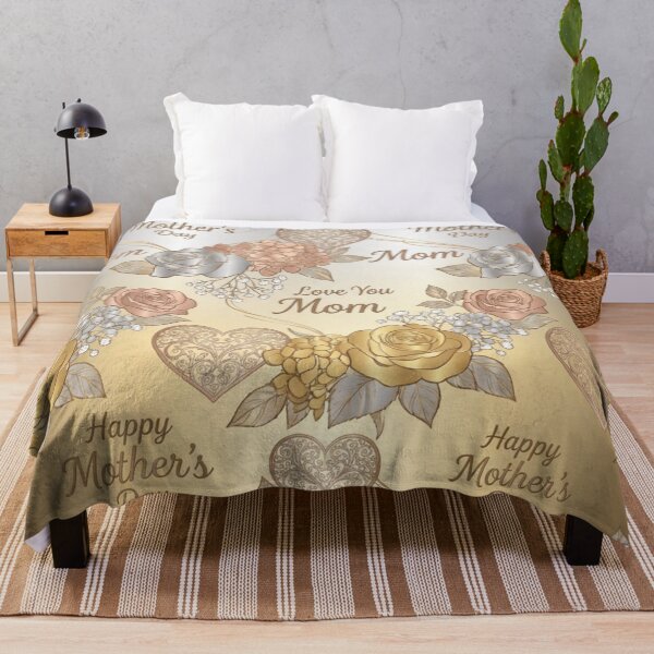 Item preview, Ornate Gold and Silver Mother's Day Hydrangea Pattern designed and sold by DGtaLrtcom.