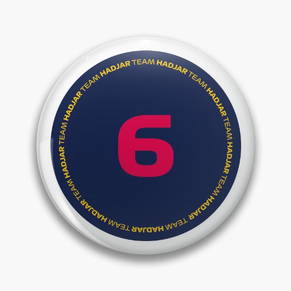 Item preview, Isack Hadjar - Team Hadjar #6 Sticker designed and sold by Stick On Sports.