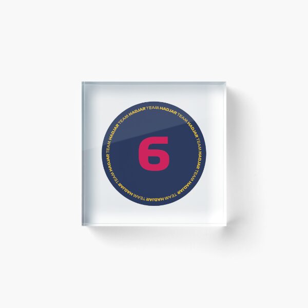 Item preview, Isack Hadjar - Team Hadjar #6 Sticker designed and sold by Stick On Sports.