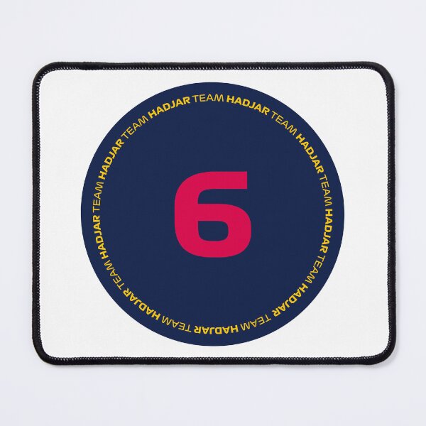 Item preview, Isack Hadjar - Team Hadjar #6 Sticker designed and sold by Stick On Sports.