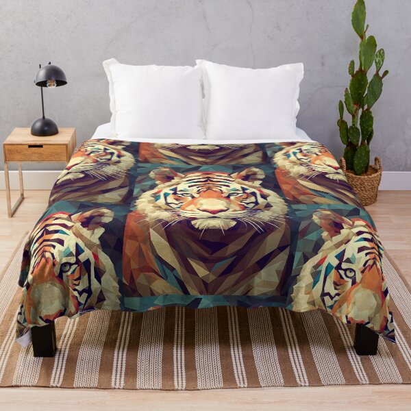 Item preview, Tigre Low Poly Tonos clásicos  designed and sold by Hipatye26.