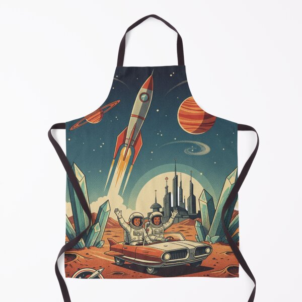 Item preview, Vintage Retro Space Tourism Poster - Lunar & Martian Adventures designed and sold by TSE DESIGN.