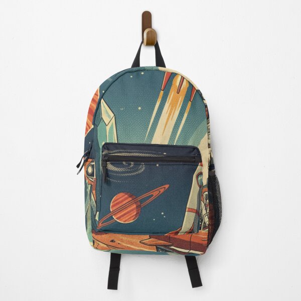 Item preview, Vintage Retro Space Tourism Poster - Lunar & Martian Adventures designed and sold by TSE DESIGN.