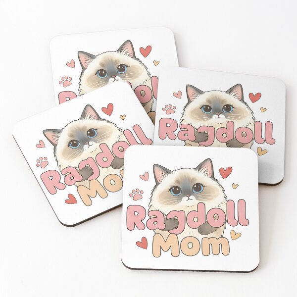 Item preview, Cute Ragdoll Cat Graphic – Fluffy Blue‑Eyed Ragdoll Illustration designed and sold by Muzgle.