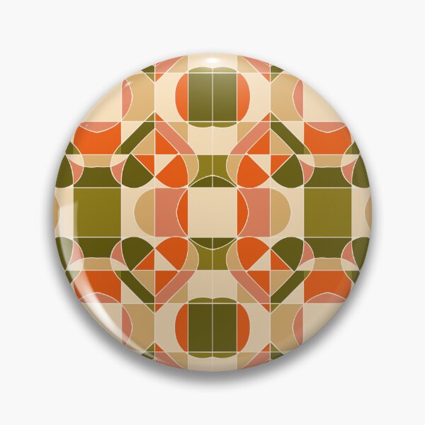 Item preview, seamless pattern bauhaus geometry, abstract heart suggested through intersecting circles and squares, balanced grid system, modern valentine abstraction, flat vector designed and sold by CreativebyTKK.