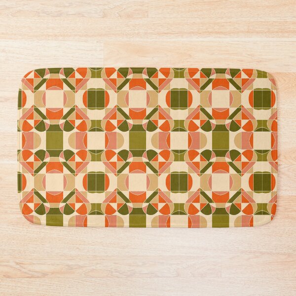 Item preview, seamless pattern bauhaus geometry, abstract heart suggested through intersecting circles and squares, balanced grid system, modern valentine abstraction, flat vector designed and sold by CreativebyTKK.