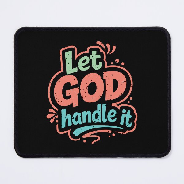 Item preview, Let God Handle It – Christian Trust & Surrender Quote designed and sold by Verse & Vibes.