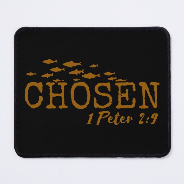 Item preview, Chosen – 1 Peter 2:9 Christian Typography - Brown Design designed and sold by MoriaStore.