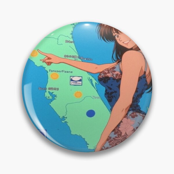 Item preview, Retro anime weather reporter designed and sold by Neon Sparrow.