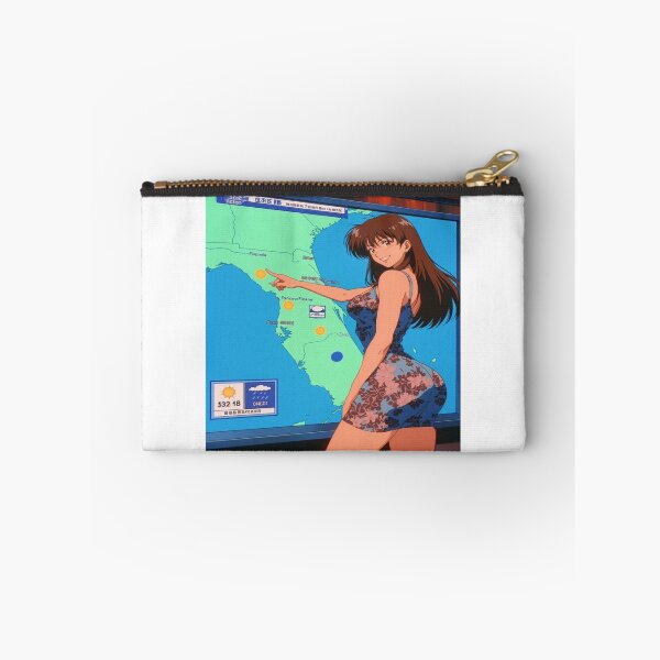 Item preview, Retro anime weather reporter designed and sold by Neon Sparrow.