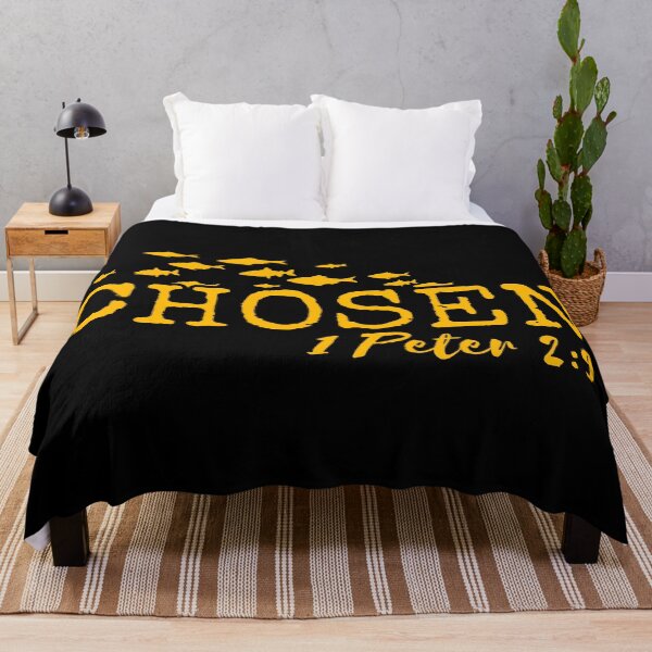 Item preview, Chosen – 1 Peter 2:9 Christian Typography - Gold Design designed and sold by MoriaStore.