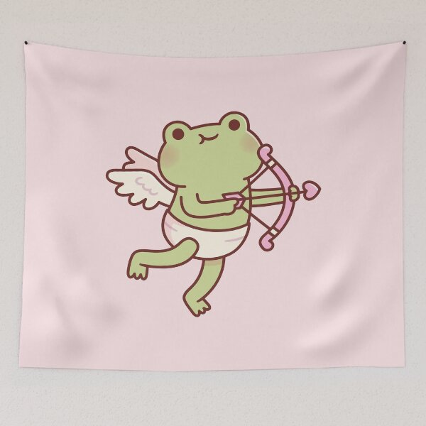 Item preview, Cute Frog Cupid Angel designed and sold by rustydoodle.