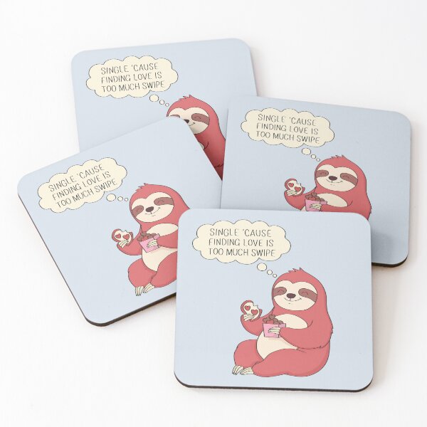 Item preview, Sloth eating | Valentine's Day designed and sold by ZuriRetroPrints.