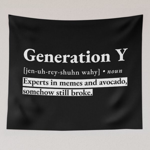 Item preview, Generation Y funny dictionary definition designed and sold by NeonTeePrint.