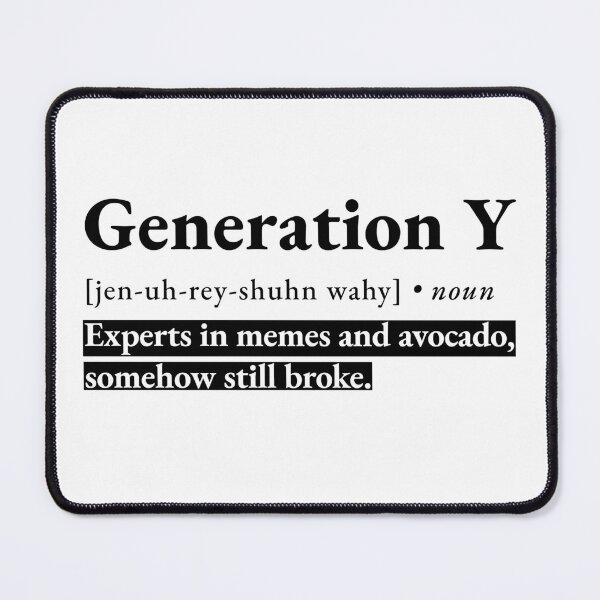 Item preview, Generation Y funny dictionary definition designed and sold by NeonTeePrint.