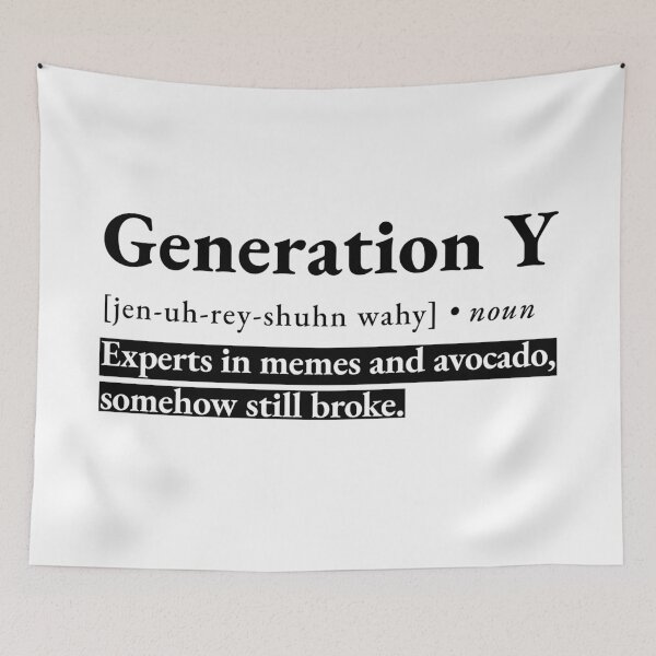 Item preview, Generation Y funny dictionary definition designed and sold by NeonTeePrint.