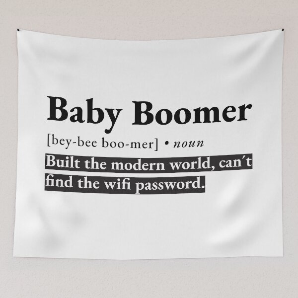 Item preview, Baby boomer funny dictionary definition designed and sold by NeonTeePrint.