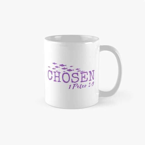 Item preview, Chosen – 1 Peter 2:9 Christian Typography - Purple Design designed and sold by MoriaStore.