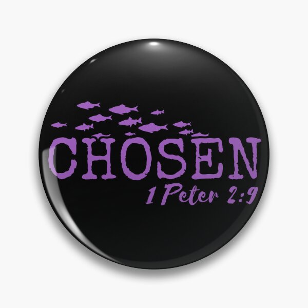 Item preview, Chosen – 1 Peter 2:9 Christian Typography - Purple Design designed and sold by MoriaStore.