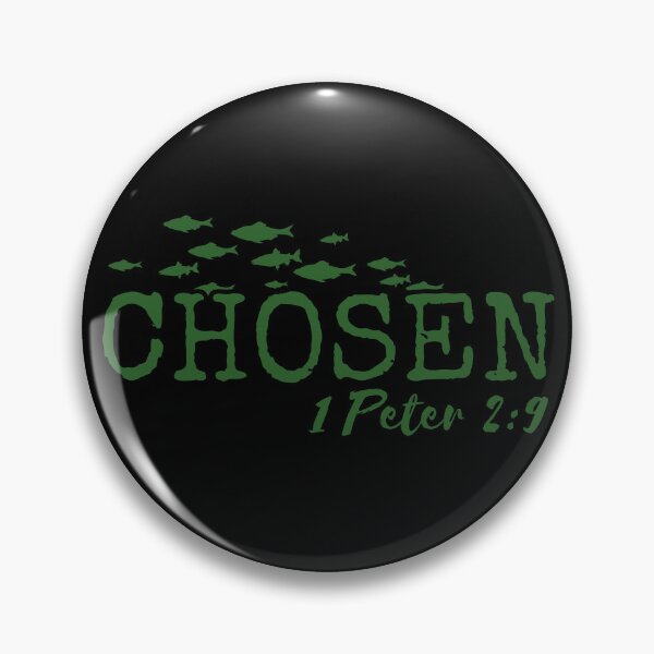 Item preview, Chosen – 1 Peter 2:9 Christian Typography - Green Design designed and sold by MoriaStore.