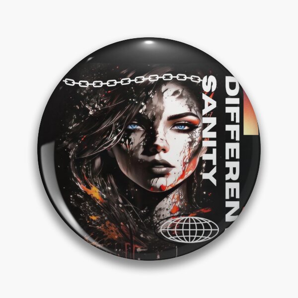 Item preview, Glitch Sanity Streetwear - Edgy Cyberpunk Girl Portrait designed and sold by SantoRichio.