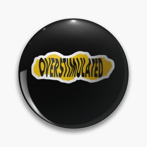Item preview, Yellow Overstimulated Wavy Sticker designed and sold by FestivityFinds.