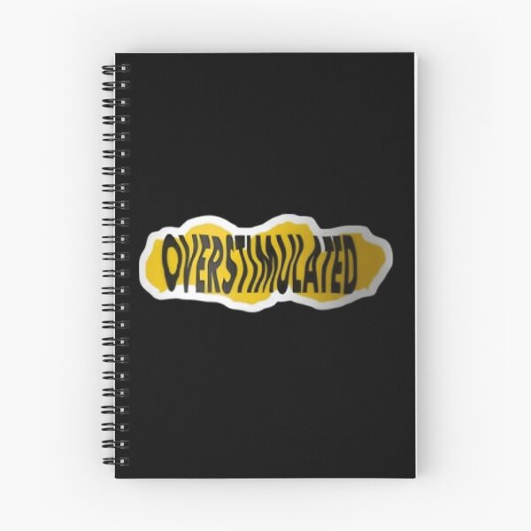 Item preview, Yellow Overstimulated Wavy Sticker designed and sold by FestivityFinds.