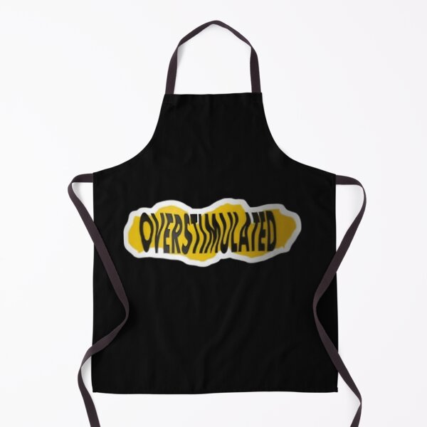 Item preview, Yellow Overstimulated Wavy Sticker designed and sold by FestivityFinds.