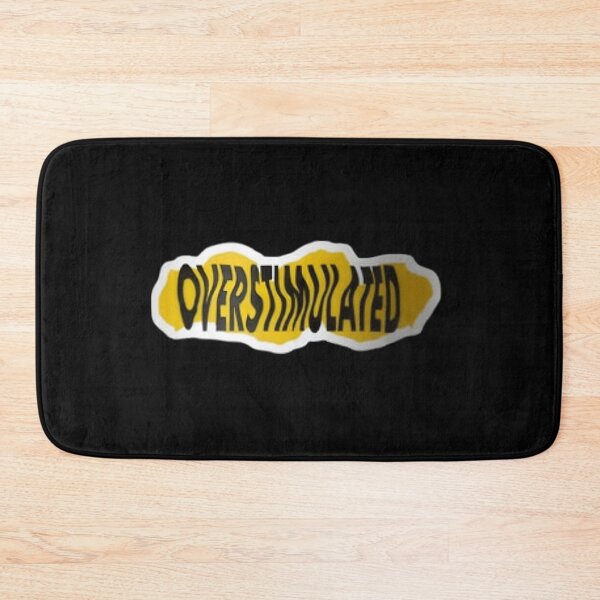 Item preview, Yellow Overstimulated Wavy Sticker designed and sold by FestivityFinds.