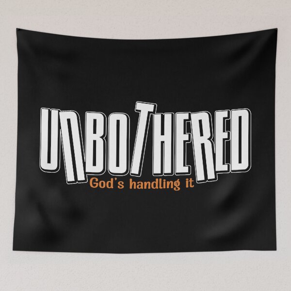 Item preview, Unbothered God Is Handling It – Christian Trust & Peace Quote designed and sold by Verse & Vibes.