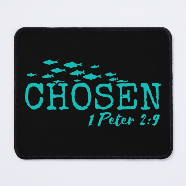 Item preview, Chosen – 1 Peter 2:9 Christian Typography - Sky Blue Design designed and sold by MoriaStore.