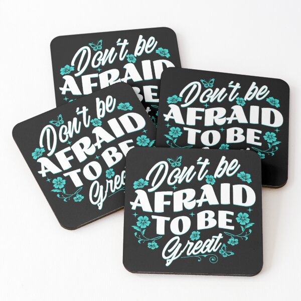 Item preview, Don't Be Afraid To Be Great Motivational Quote designed and sold by GenZFashion000.