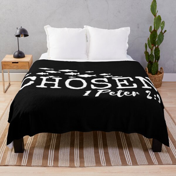 Item preview, Chosen – 1 Peter 2:9 Christian Typography - White Design designed and sold by MoriaStore.