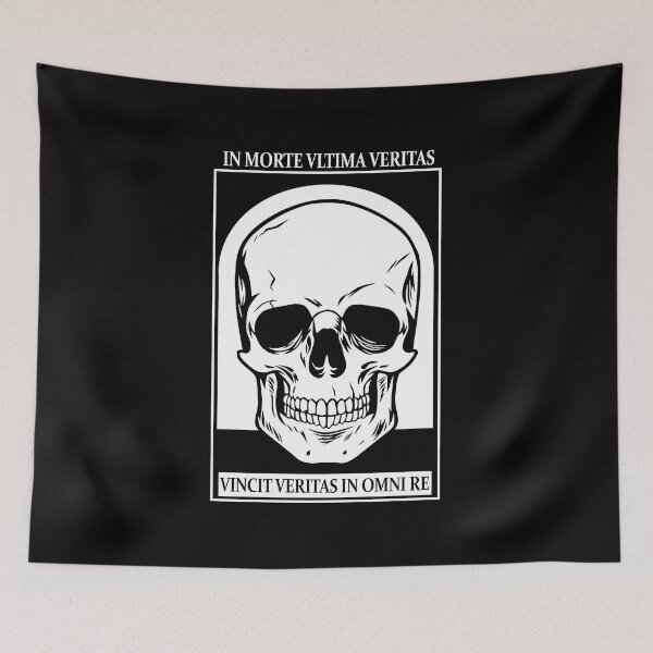 Item preview, In Morte Ultimas Veritas Skull designed and sold by bmzhwgfppqh13.