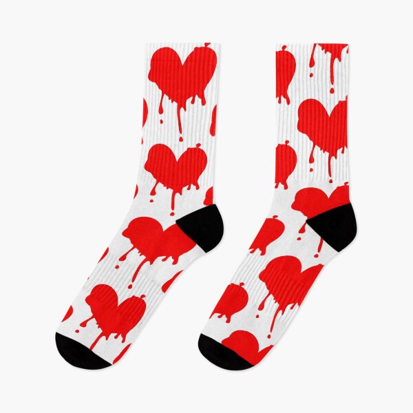 Item preview, Minimalist Dripping Blood Heart Shape Silhouette Isolated designed and sold by RS4you.