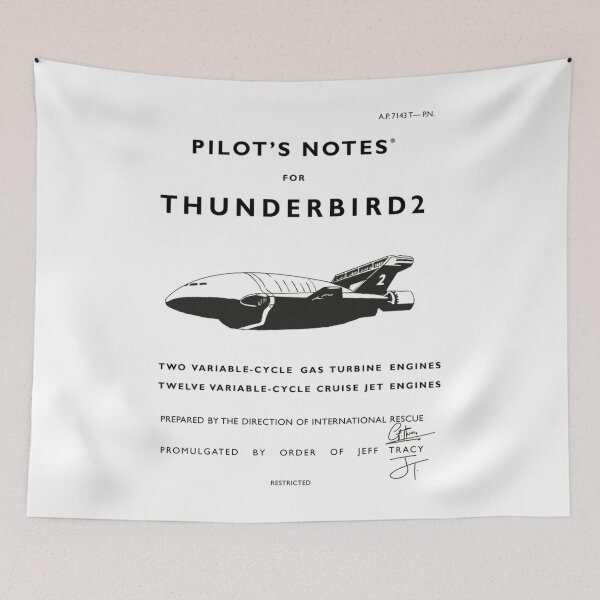 Item preview, Pilot'S Notes For Thunderbird designed and sold by NaazProjects.