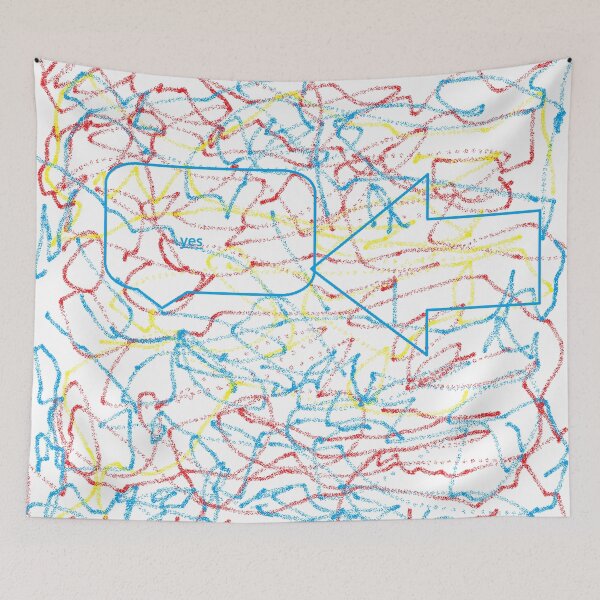 Item preview, Labyrinth of Thoughts: Primary and Energetic Abstract Composition designed and sold by Tommandjerry.