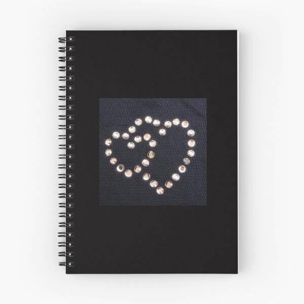 Item preview,  Rhinestone Heart on Dark Fabric, y2k Stickers, Kawaii Stickers. designed and sold by winterdaisyflower.