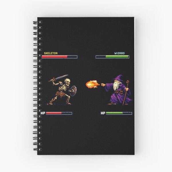 Item preview, Skeleton vs Wizard Retro Indie Fight Scene designed and sold by optimusprime39.