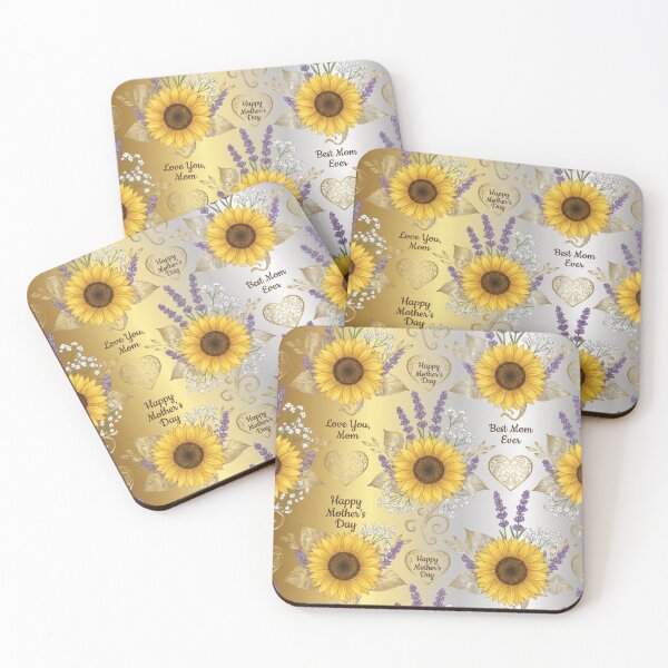 Item preview, Golden Mother’s Day Sunflower and Lavender Pattern designed and sold by DGtaLrtcom.